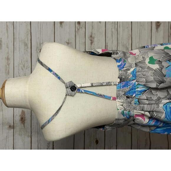 Yumi Kim multicolored Asian-inspired floral silk racerback babydoll top Size XS - Picture 4 of 6